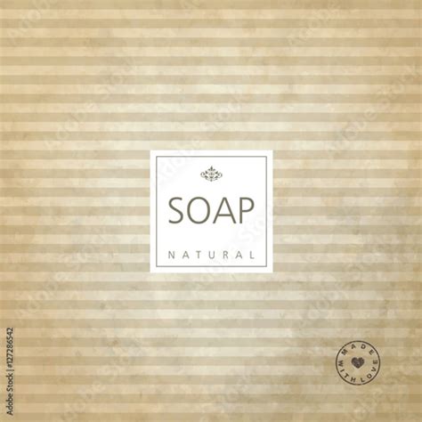 Background for natural handmade soap. Stock Vector | Adobe Stock