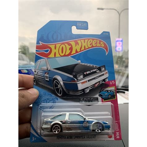 Hot Wheels Toyota AE86 Sprinter Trueno Falken Zamac 001 2021 Wallmart Exclusive Shopee Malaysia