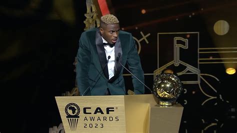 CAFAwards2023 Victor Osimhen Wins African Footballer Of The Year For