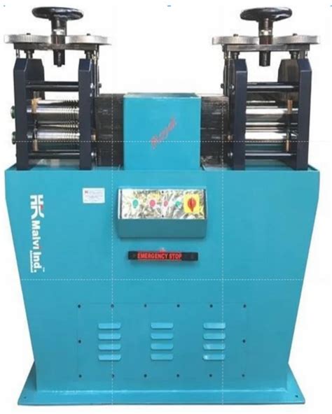 Electric Mild Steel 8x4 Inch Double Head Jewellery Rolling Mill At Best