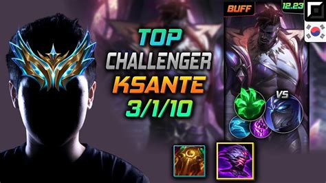 Challenger K Sante Top Vs Shen Kr