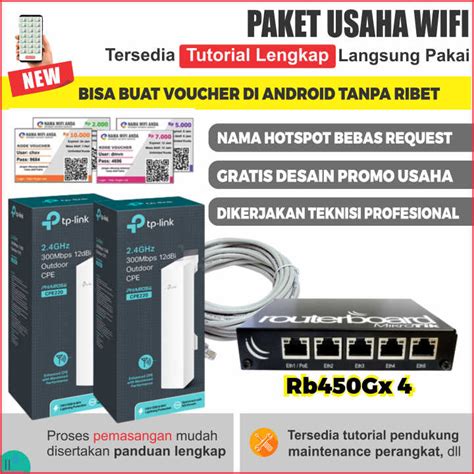 Paket Usaha Wifi Rt Rw Net Mikrotik Rb Gx Kombinasi Buah Cpe