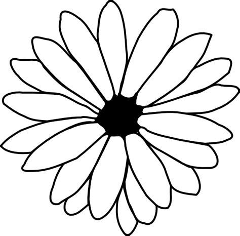 Flower Outline clip art Free vector in Open office drawing svg ( .svg ) vector illustration ...