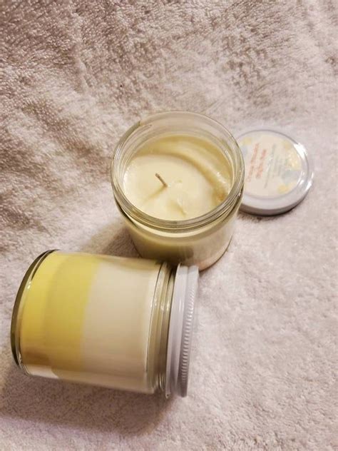 SOY CANDLE 8 Oz Orange Cinnabon Chiffon Cake Scented Hand Etsy Soy