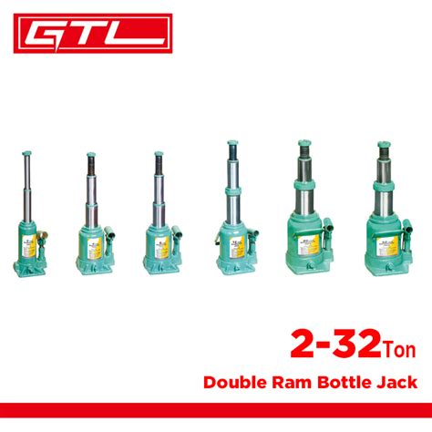 Auto Repair 2 32ton Screw Hydraulic Car Bottle Jack Double RAM Bottle