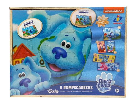 Ripley SET 5 ROMPECABEZAS PISTAS DE BLUE