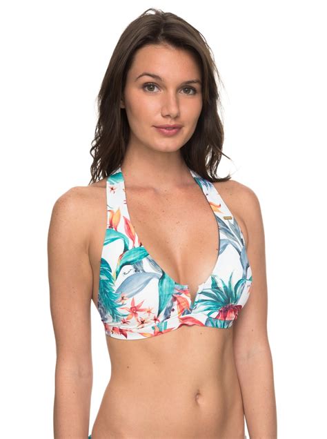 Softly Love D Cup Halter Bikini Top ERJX303580 Roxy