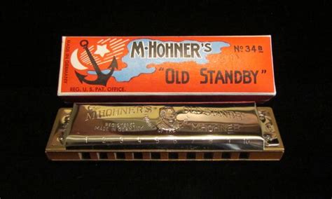 Vintage M Hohner Old Standby Harmonica No 34 B