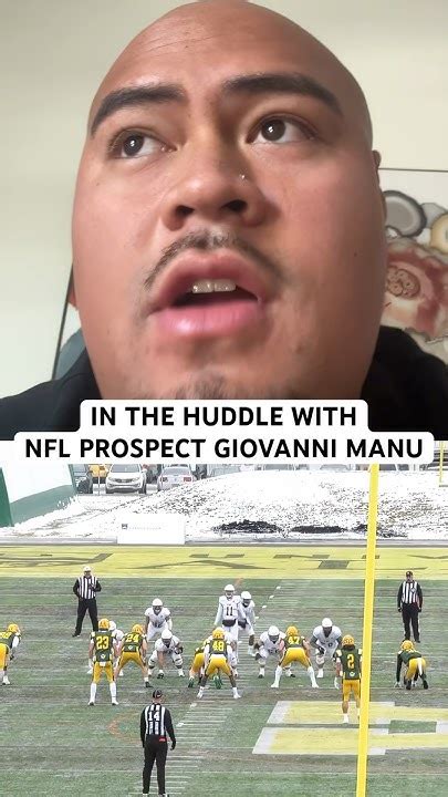 In The Huddle With Nfl Prospect Giovanni Manu Youtube