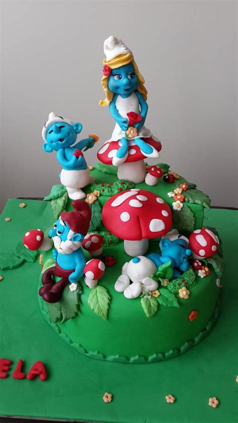 Smurfs Cake Decorated Cake By Tatlibirseyler Cakesdecor