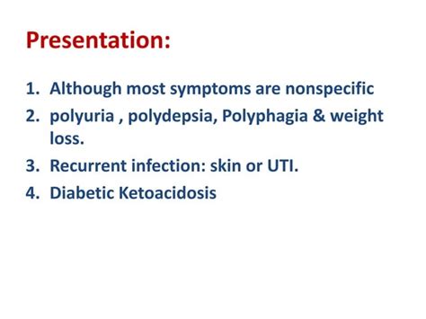 diabetes mellitus in children | PPT