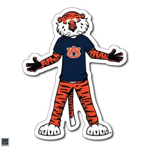 AUB | Auburn Decal Standing Aubie Tiger 2" | Alumni Hall