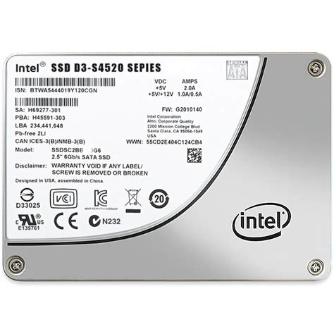 3DSTOR Product Intel Intel SSD D3 S4620 Series