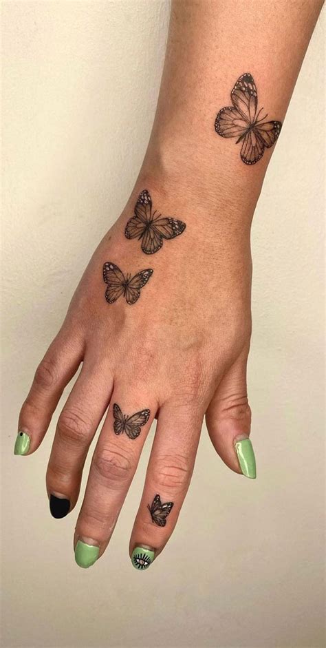 Butterfly Tattoos For Girls On Hand