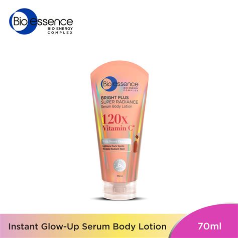 bio essence bright  super radiance serum body lotion ml