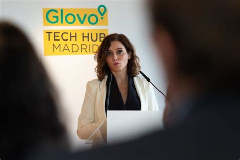 Ayuso negocia con Glovo el reparto de comida a los más vulnerables pese