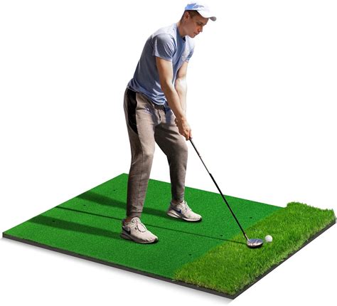 Golf Training Mat 5x4ft Thickening Golf Hitting Mat Home Golf Turf Practice Mats