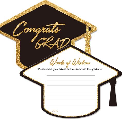 Amazon Yuzi N Graduation Advice Cards For The Graduate 50 Pack