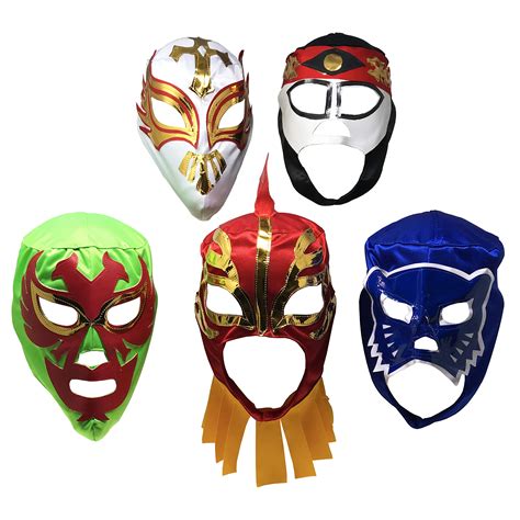 Buy 5PACK Máscaras de Luchador Assorted Mexican Wrestling Masks