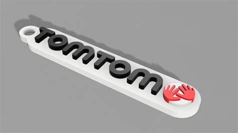 Tomtom Logo Keychain By Bishop87 Download Free Stl Model