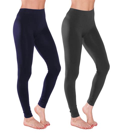 Essential Basic Women Ankle Length Seamless Fleece Lined Leggings Jr