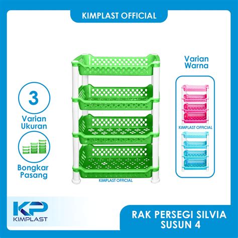 Jual Kimplast Rak Persegi Silvia Susun Rak Susun Tingkat Rak