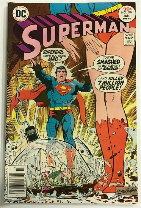 Superman 307 VF 1977 Neal Adams DC Bronze AGE Comics Comic Books