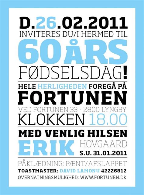 F Dselsdag Invitationer