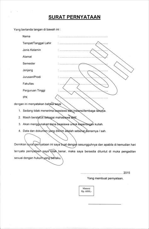 Tutorial Membuat Surat Pernyataan Panwaslu Desa ClaudiaKneebone