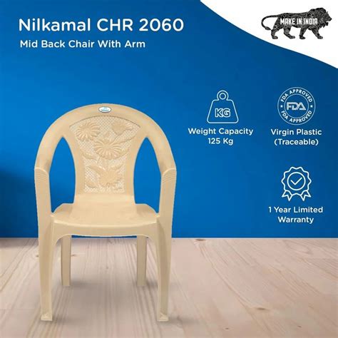 Nilkamal Chr Plastic Chair With Arm At Rs Neelkamal Chairs In