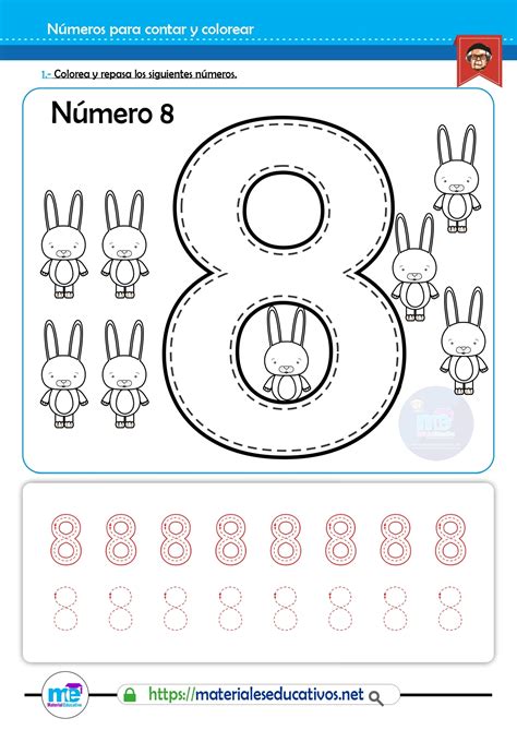 Número 8 Para Imprimir - NAZAEDU