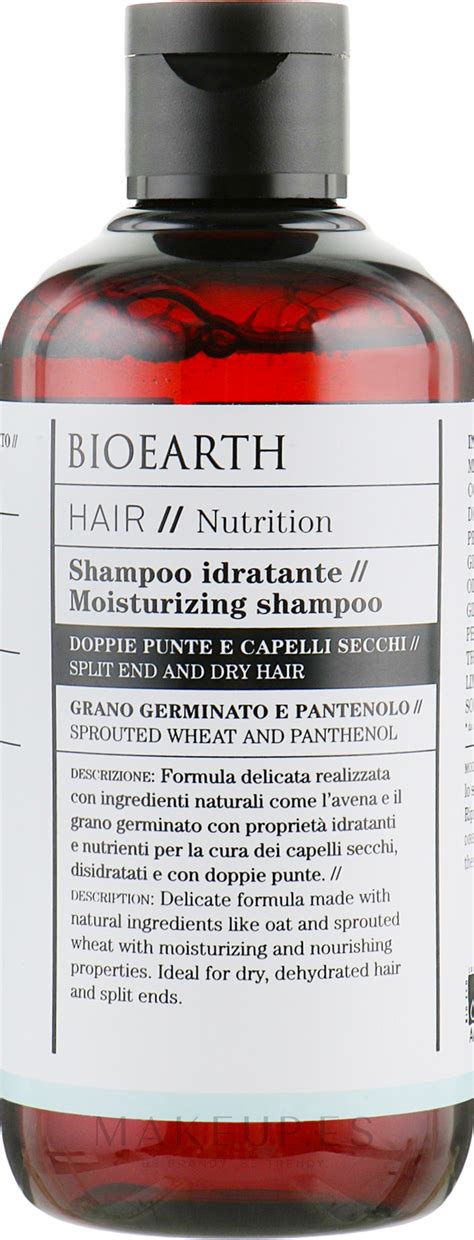 Bioearth Hair Moisturising Shampoo Champú hidratante para cabello