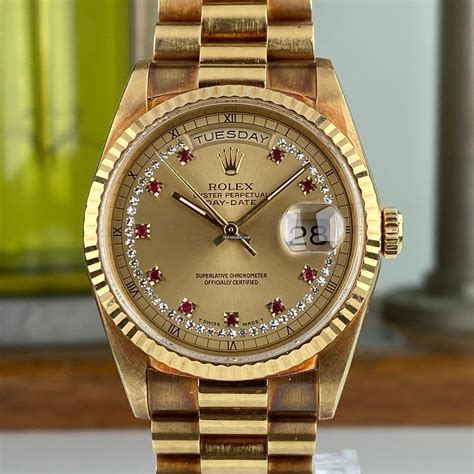 Rolex Rolex Day Date Unpolished President Yellow For