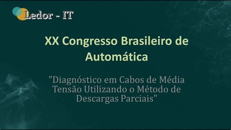 Anais Do Xx Congresso Brasileiro De Autom Tica Youtube