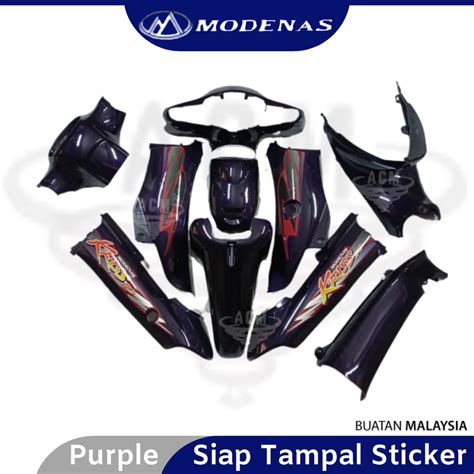 Modenas Kriss Kriss Fl Body Cover Set Siap Tampal Sticker