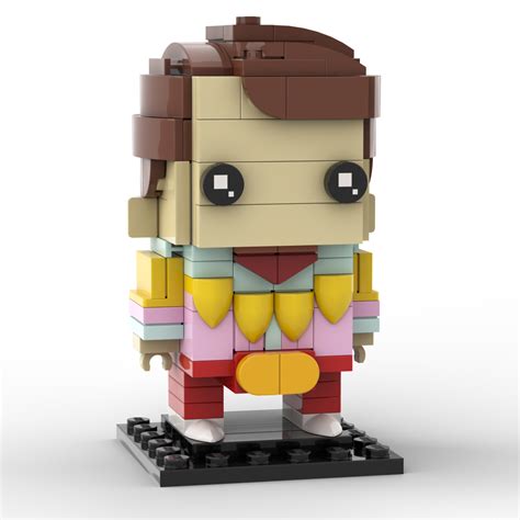 Custom Lego Marty McFly Back To The Future III MOC Brickheadz