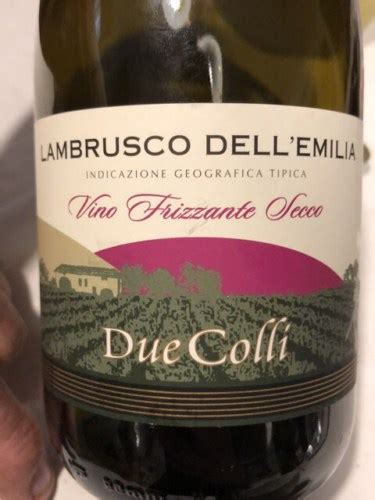 Due Colli Lambrusco Dell Emilia Frizzante Secco Vivino Us