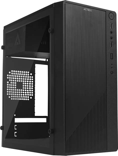 Acteck Gabinete KIOTO GC220 Micro ATX Fuente 500W Acrilico Micro Torre