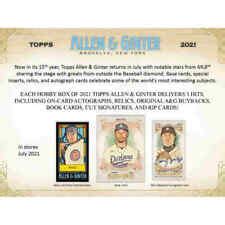 Topps Allen Ginter Chrome Baseball Checklist Info Boxes