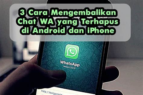 Cara Mengembalikan Pesan Facebook Yang Terhapus Di Iphone Dan Android