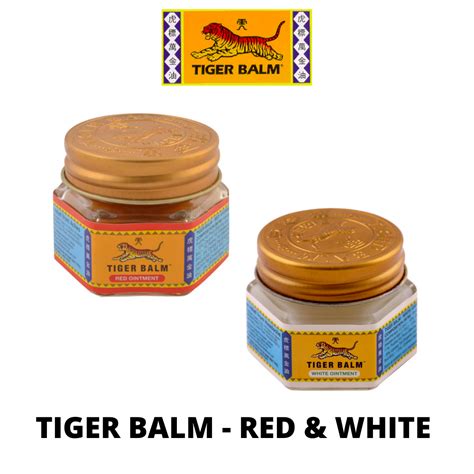 TIGER BALM RED WHITE OINTMENT 10g ORIGINAL FROM SINGAPORE FREE