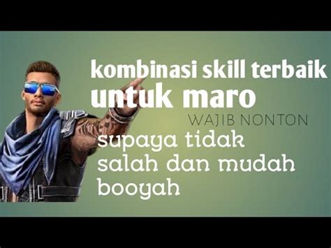 Kombinasi Skill Terbaik Untuk Karakter Maro Bagus Untuk Support