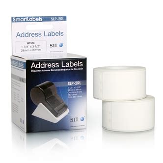 White Address Labels Pack Slp Rl Smart Label Printers Seiko