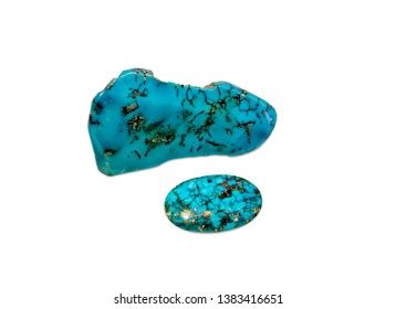 December Birthstone Turquoise Isolated On White Stock Photo 1383416651 ...