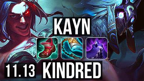 KAYN Vs KINDRED JUNGLE Quadra 1800 Games 2 2M Mastery Legendary