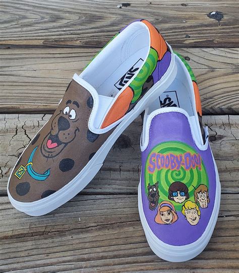 Scooby Doo Shoes Velma Fred Shaggy Daphne Custom Vans Toms Etsy