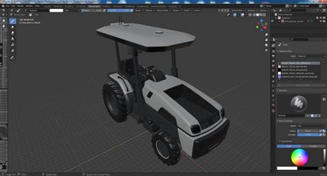 Fully Electric Tractor 3D Model 79 3ds Blend C4d Fbx Max Ma