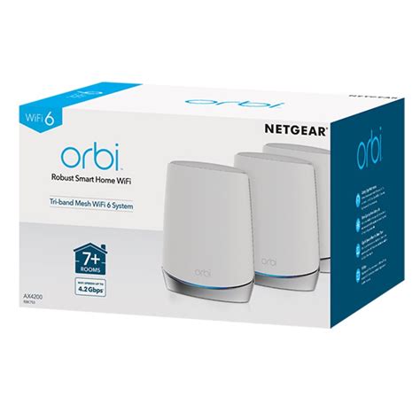 Netgear Orbi Rbk753 Ax4200 Tri Band Wifi 6 Mesh Router Satellite