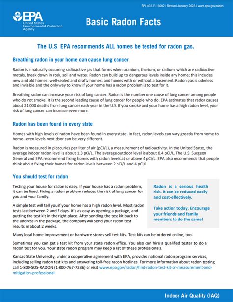 Publications About Radon Us Epa