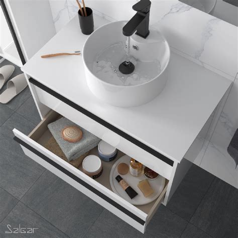 ATTILA 600 Mueble de baño con lavabo de posar Salgar